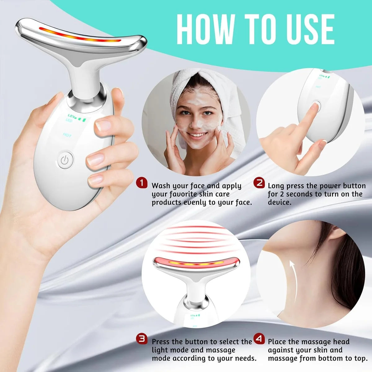 LED Glow Neck & Face Massager