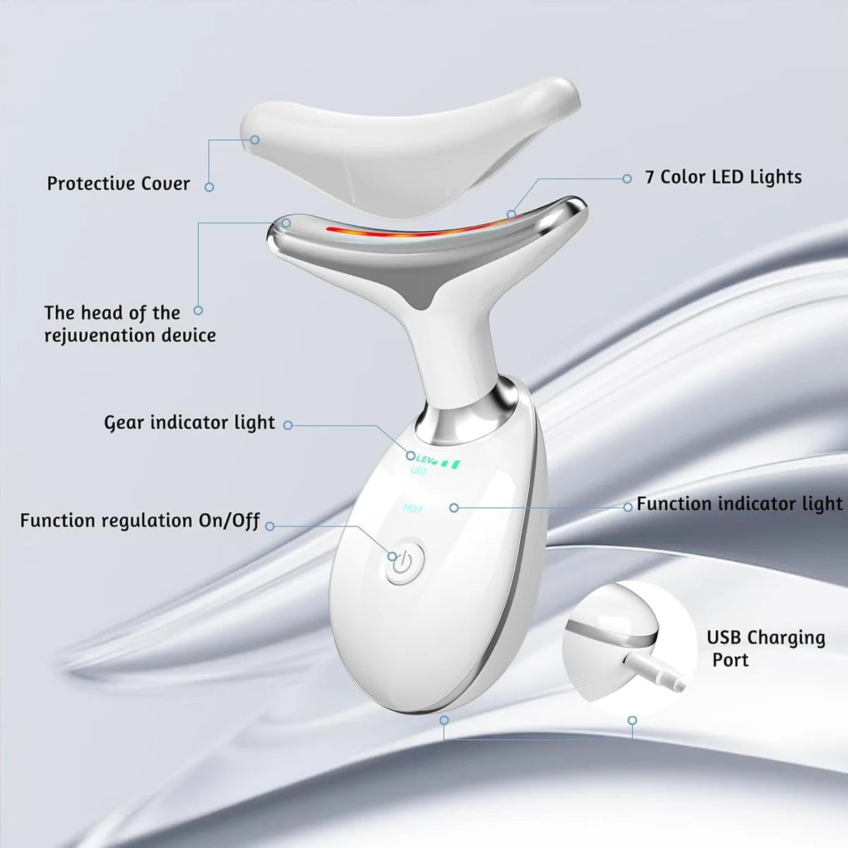 LED Glow Neck & Face Massager